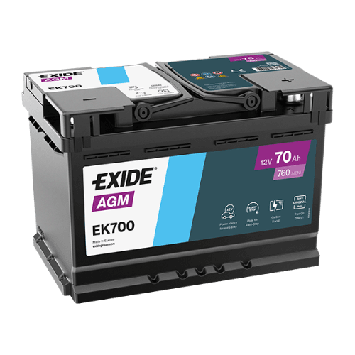 Batería de Coche EXIDE EK700 AGM