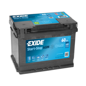Batería de Coche EXIDE EK600 AGM