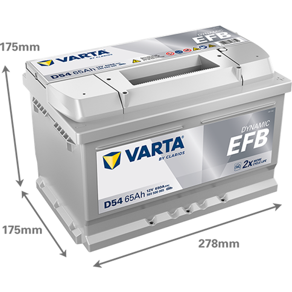 Batería de Coche Varta D54 EFB 65Ah