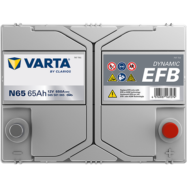 Batería de Coche Varta N65 EFB 65Ah