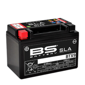 Bateria de moto BTX9 SLA (YTX9)